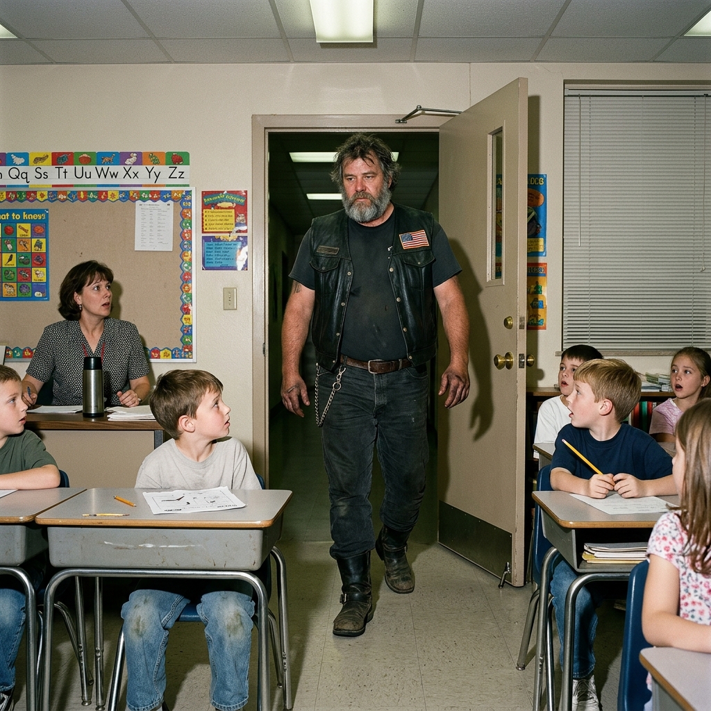 I DREADED career day because my BIKER dad never showed up, but when three HARLEYS arrived, the teasing just…