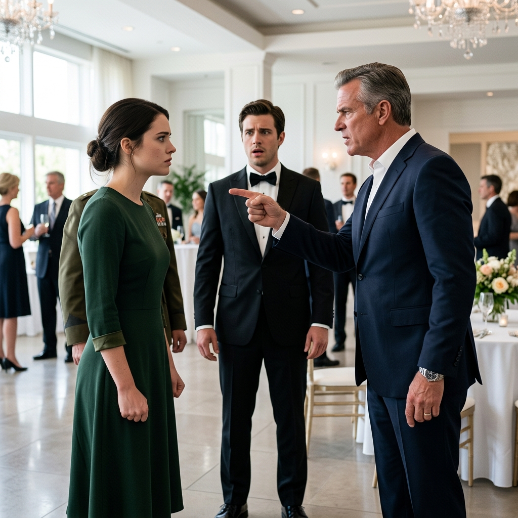 AT A LUXURY TEXAS GALA, MY WEALTHY FATHER GRABBED THE MICROPHONE TO MOCK MY LOWLY JANITOR UNIFORM IN FRONT OF 300 ELITE GUESTS, NEVER REALIZING THE BRASS COMBAT MEDIC PIN HIDDEN IN MY POCKET WOULD DESTROY HIS ENTIRE NARRATIVE. WHAT HAPPENED NEXT?