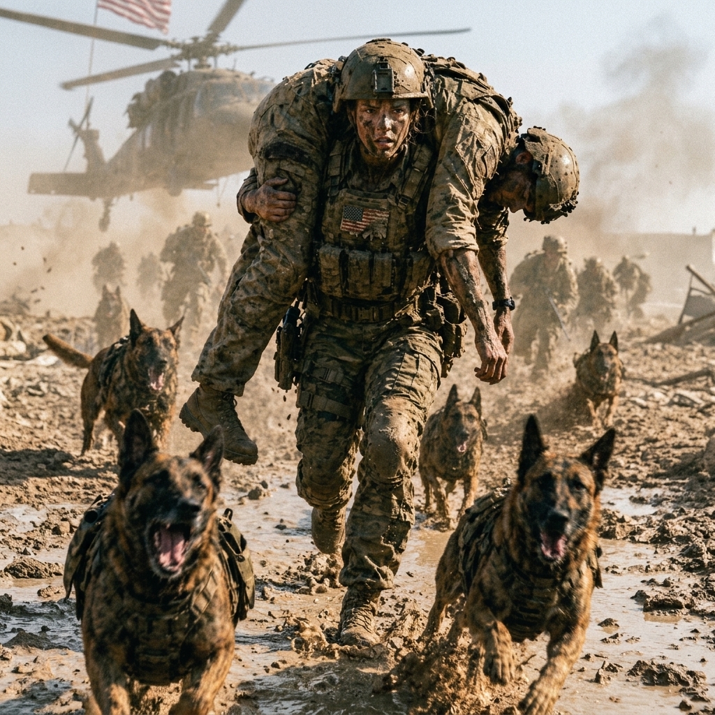 WHOLE STORY:”LEAVE IMMEDIATELY!” — That was my order. But the 36 dogs didn’t move. They STARED at the woman by the fence like she was the only truth on this base.