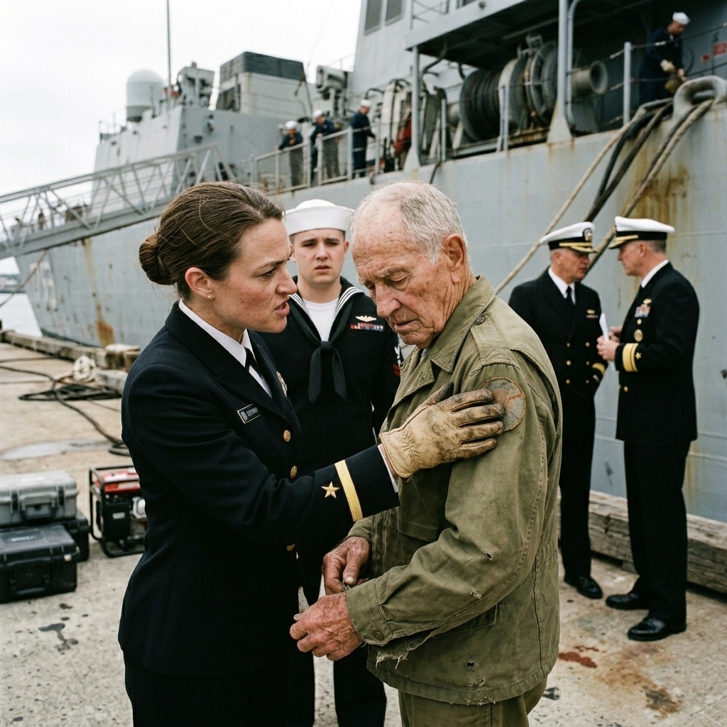 WHOLE STORY: The Navy invited me to a warship’s commissioning, but a lieutenant blocked the gangway and TOUCHED the patch on my chest with a smirk.