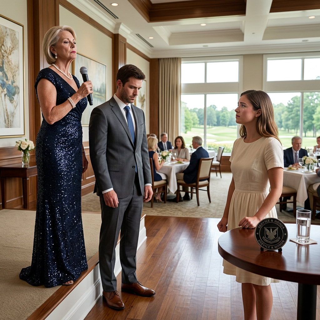 MY SNOBBY MOTHER-IN-LAW CANCELLED OUR WEDDING AT THE REHEARSAL DINNER BECAUSE I CLEAN HOSPITAL FLOORS FOR A LIVING — BUT WHEN A FOUR-STAR GENERAL AND MILITARY CONVOY SHUT DOWN HER ELITE BRUNCH THE NEXT DAY, WHO WAS TRULY HUMILIATED?