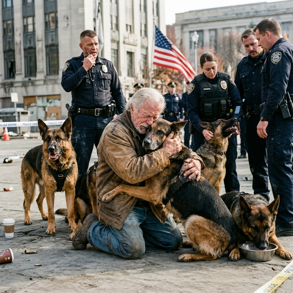 WHOLE STORY: The farmer with the hickory cane was invisible to the city—UNTIL seven police dogs revealed a secret that could end careers.