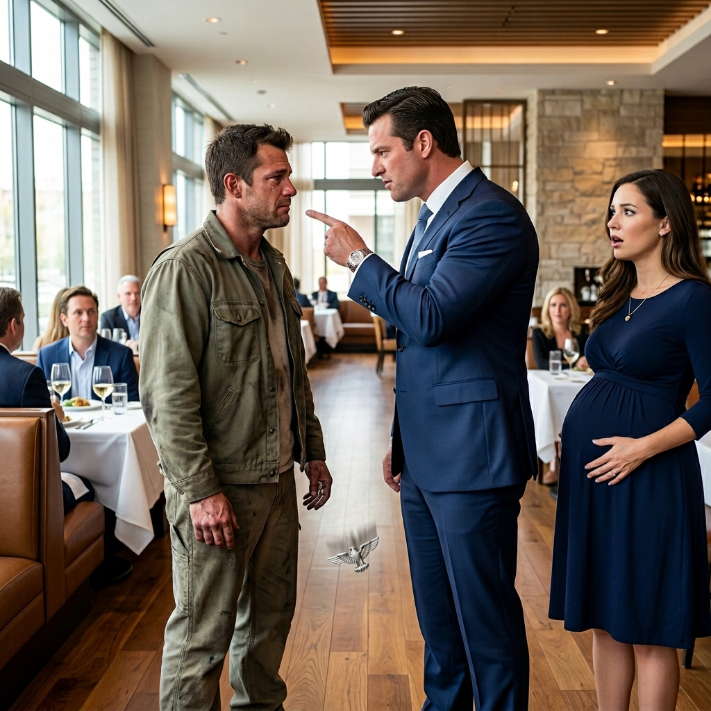 AN ARROGANT TECH CEO PUBLICLY HUMILIATED A TIRED TEXAS MECHANIC FOR EATING AT A LUXURY RESTAURANT — BUT HE PICKED A FIGHT WITH THE WRONG FORMER ARMY RANGER — WATCH THIS ENTITLED BULLY GET EXACTLY WHAT HE DESERVES.