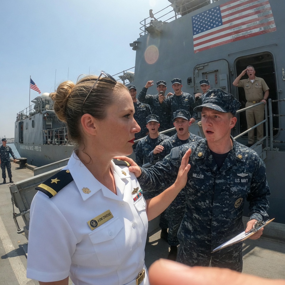 FOR 30 YEARS, MY FATHER IGNORED MY PROMOTIONS while treating my ENLISTED BROTHER like a HERO. WHEN I BOARDED HIS SHIP, HE MOCKED MY UNIFORM. THEN THE CAPTAIN SPOKE FIVE WORDS THAT SHATTERED HIS WORLD. THE HIDDEN PART OF THE STORY!
