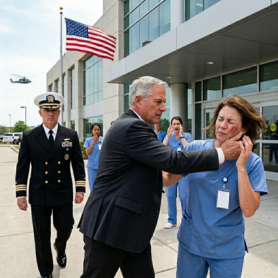 Nurse Slapped and Fired by CEO for Saving a ‘Nobody’ — Then a Navy Blackhawk Lands to Deliver Instant Justice