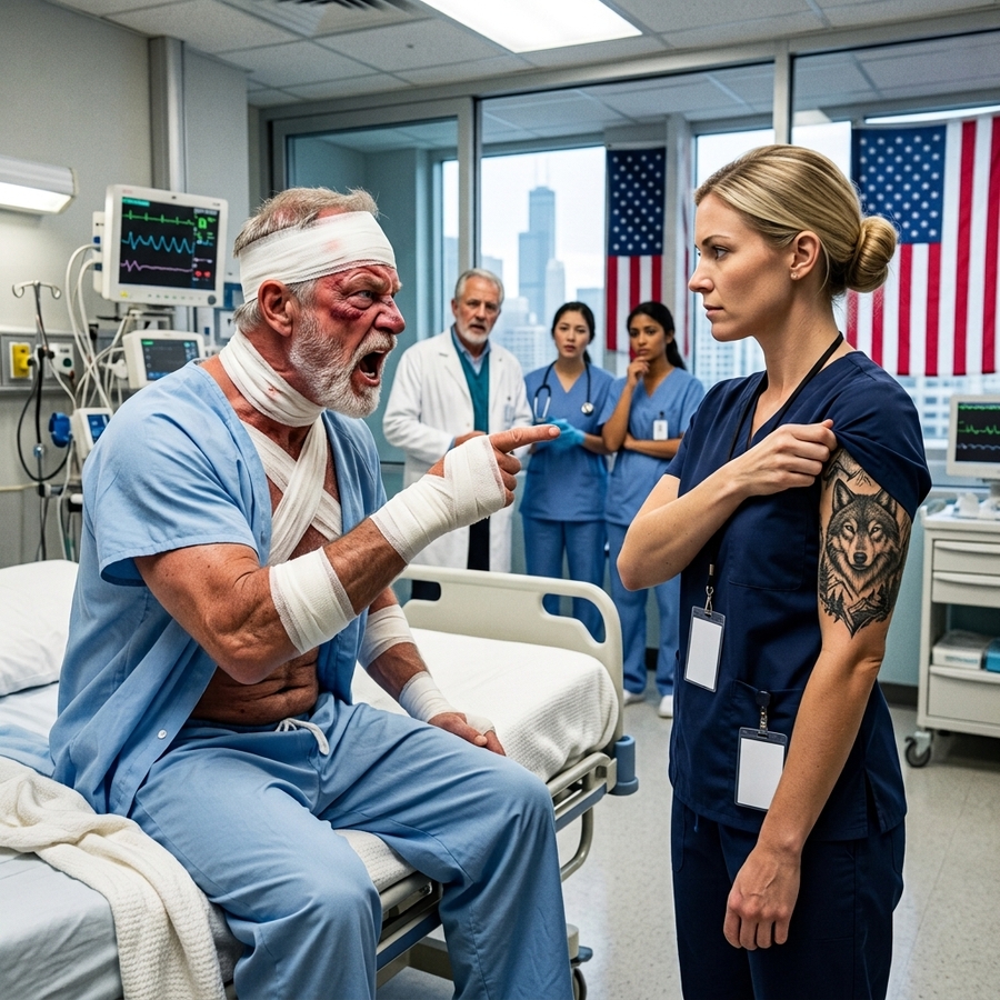 Marine Colonel Screamed At The Quiet Nurse And Demanded Someone Else To Treat Him — But When She Rolled Up Her Sleeve, He Saw One Thing That Shattered His World Completely