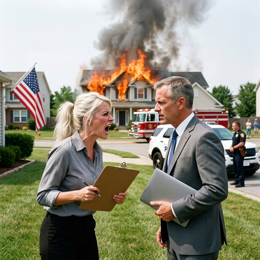 HOA PRESIDENT LAUGHED AS MY HOUSE BURNED TO ASH AND 12 YEARS OF HARD WORK DISAPPEARED. SHE DIDN’T KNOW I’D BEEN HUNTING ENEMIES IN FALLUJAH LONG BEFORE SHE EVER RAN A SUBURBAN FIRE SQUAD