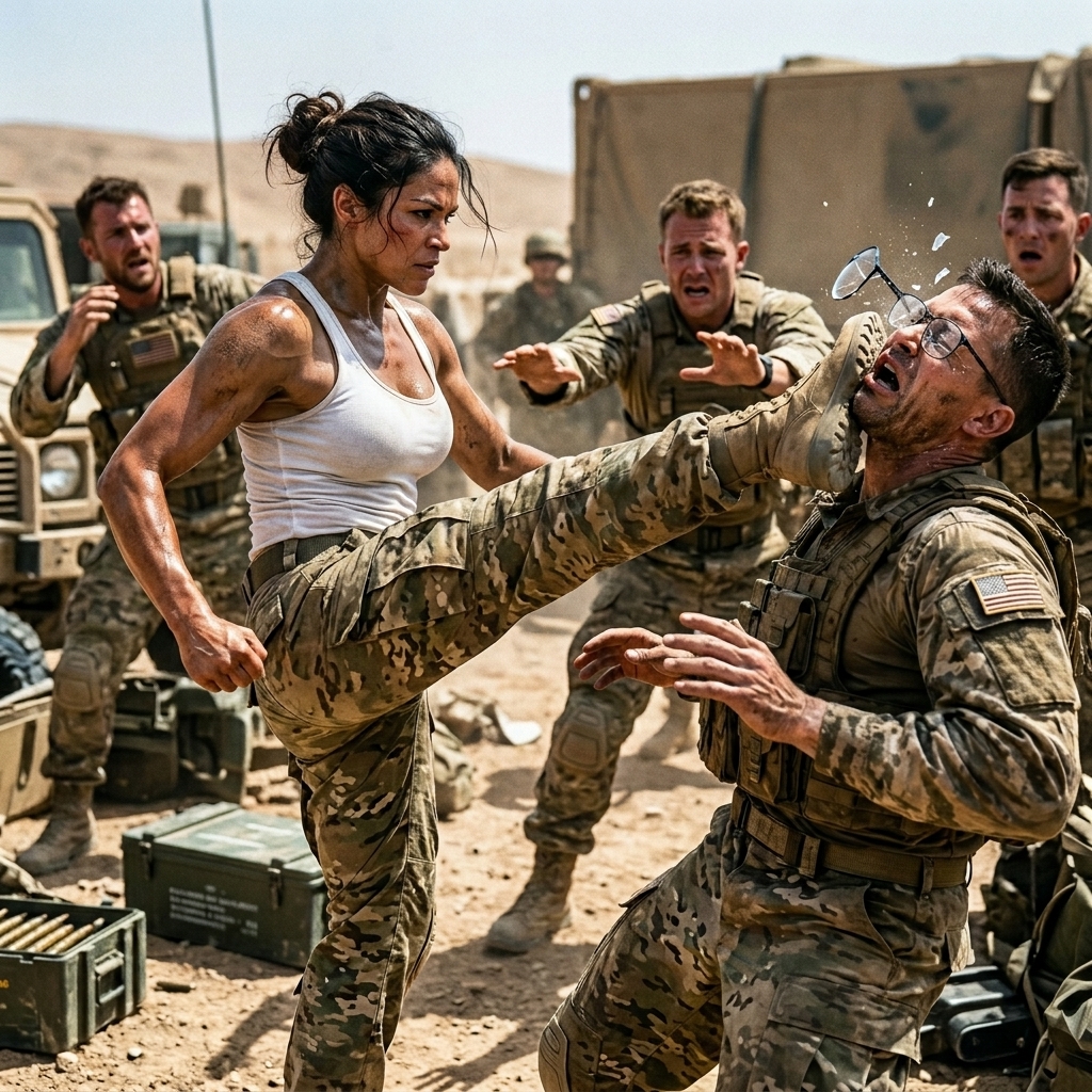 “I’m a Navy SEAL” — The Sergeant Mocked Her… Then She Broke His Leg in Front of 500 Soldiers