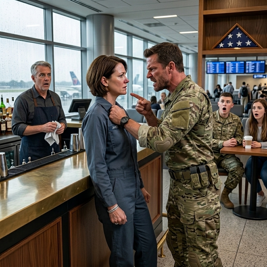 A Navy SEAL Publicly Humiliated a Quiet Janitor—Then He Discovered She Was the Commander Who Once Saved His Team