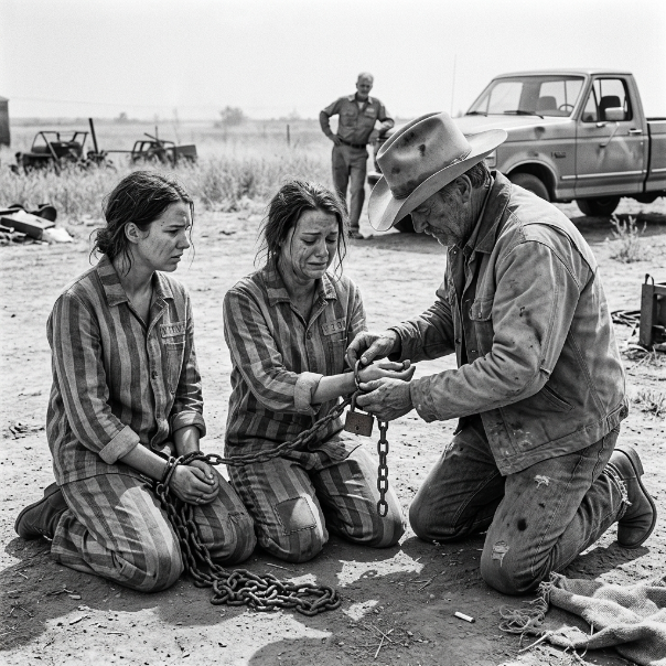 When the weathered Texas rancher pointed directly at my bleeding, metal-bound wrists and demanded the armed guards step aside, I froze in absolute terror, bracing for a brutal p*nishment that would alter my fate forever.