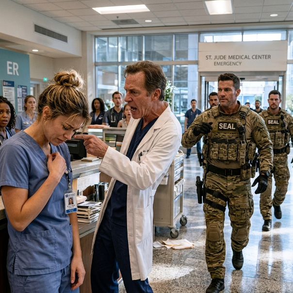 A MASSIVE, violently drunk patient RAISES his heavy fist right as I step into the room. His punch never lands, leaving the terrified orderly braced for an impact that does not arrive.  At 32, I am known as the oldest, quietest rookie nurse at St. Jude Medical Center. I keep my dirty blonde hair pulled back in a severe, joyless bun.
