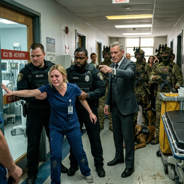 I was mid-compression on a FAILING MAN when the CEO ordered security to drag me AWAY. I pushed my weight down again, but the rhythm didn’t change.