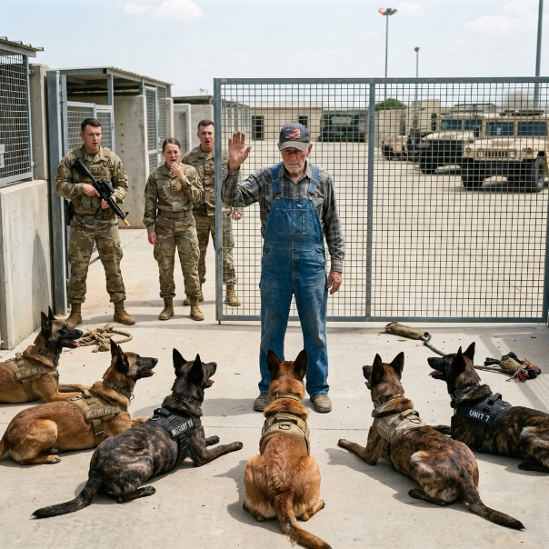 Six TRAUMATIZED military dogs BROKE OUT of maximum lockdown, charging straight toward an UNAWARE civilian farmer.  Sector 4 was the absolute end of the line at the Medina Annex. It was a high-security holding area for weapons left with the safety permanently switched off.