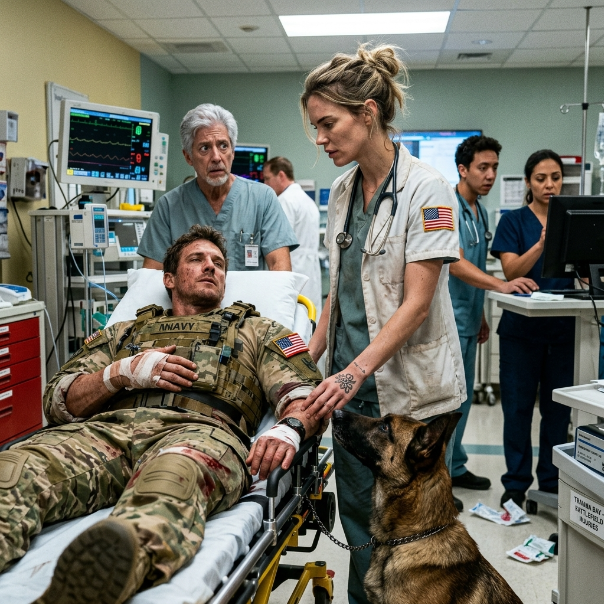 THE ENTIRE EMERGENCY ROOM WAS PARALYZED WHILE A DYING MAN BLED OUT, AND NO DOCTOR DARED TO HELP. I FINALLY STEPPED FORWARD TO CALM THE VICIOUS BEAST GUARDING HIM, BUT NOTHING COULD PREPARE ME FOR WHAT HAPPENED NEXT! WOULD YOU HAVE RISKED YOUR LIFE?!