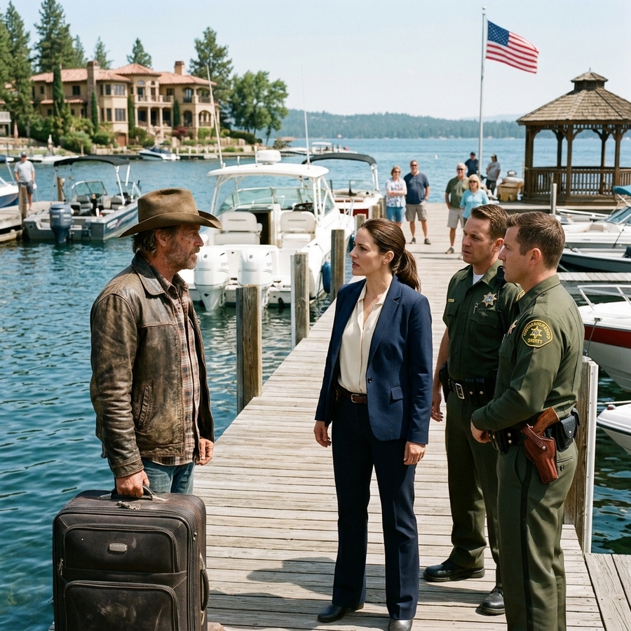 MY HOA BUILT A 20-FT DOCK ON MY WATERFRONT WHILE WE WERE GONE — THEN THE SHERIFF ARRIVED, GLANCED AT MY ARMY TATTOO, AND ASKED ME TO TAKE OVER THE SITE — GUESS WHO WENT SILENT?