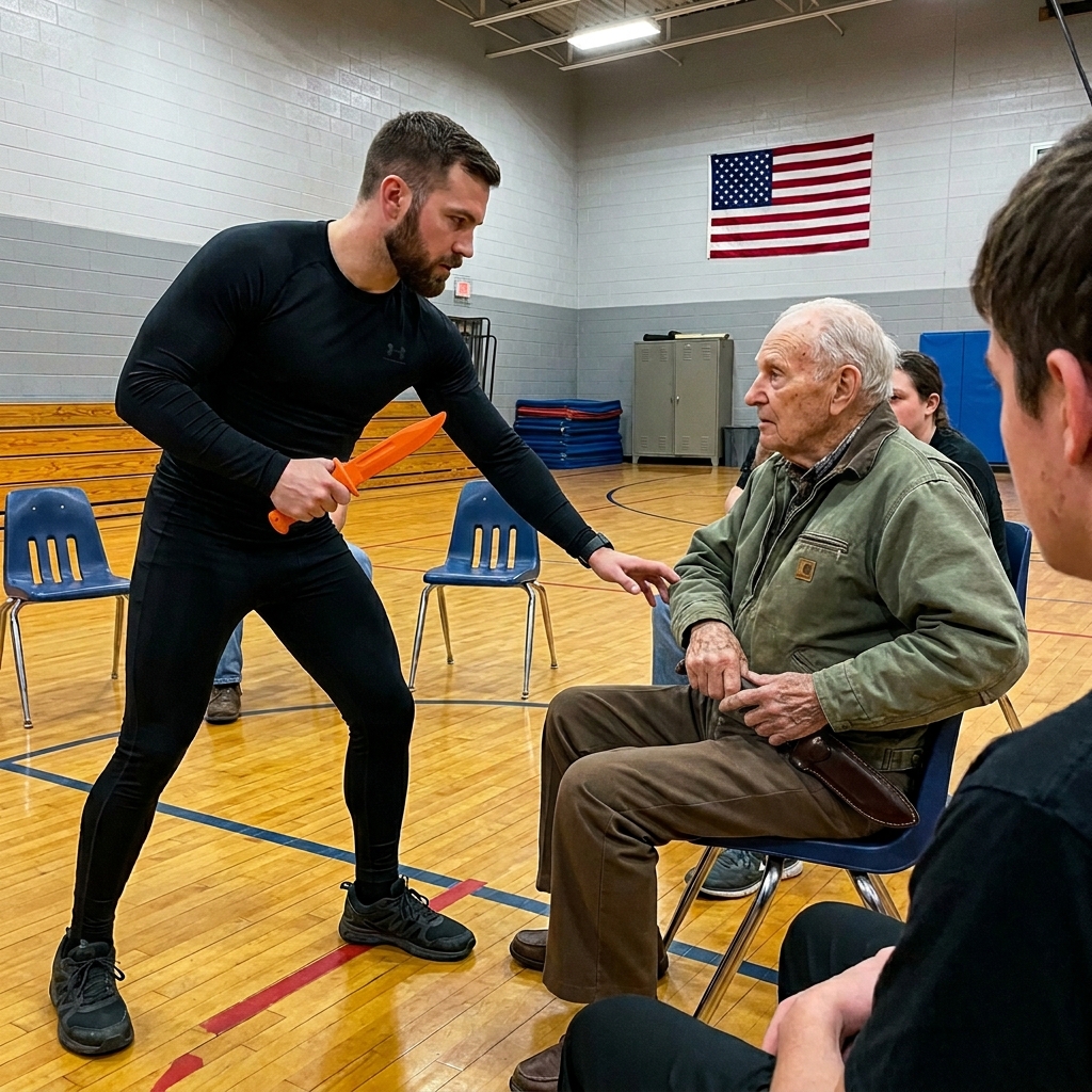 This ARROGANT tactical bro HUMILIATED a quiet WWII veteran in front of everyone, but his smug LAUGHTER fixed absolutely nothing.
