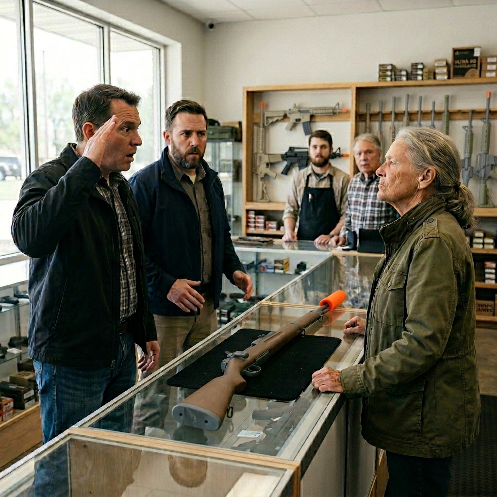 A LIFETIME OF GOVERNMENT ERASURE ENDS TODAY — WATCH THIS UNDERESTIMATED ELDERLY WOMAN SILENCE A MOCKING GUNSMITH AND TWO TERRIFIED FEDERAL AGENTS WHEN HER RUSTY RIFLE PROVES SHE IS AN AMERICAN HERO. WILL SHE FINALLY GET THE RESPECT SHE DESERVES?