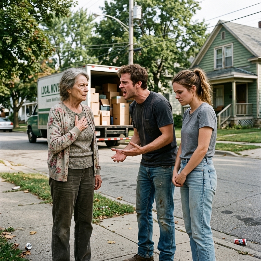 WHOLE STORYv: My son called me a burden behind my back, so I sold the house he was counting on inheriting. Now he’s standing on my old porch with a useless key while I watch from a moving truck across the street.