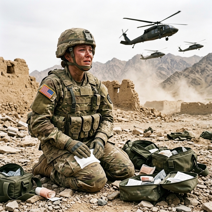 Left Behind to Die in Enemy Territory, This Nurse Had No Hope — Until Three Apache Helicopters Rained Hell to Save Her