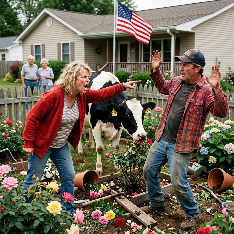 HOA Karen Cut My Fence to “Free” My Cows—Then They Ate $14,000 of Her Imported Roses