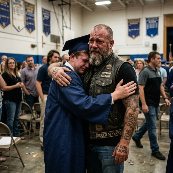 A FATHER was told to stay away for years, so he watched his son’s GRADUATION from the shadows. When the boy invited him onto the stage, the unexpected outcome left the entire crowd in SHOCK. WILL THEY FINALLY RECONCILE AFTER ALL THIS TIME?
