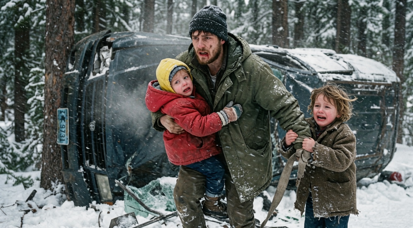 The SNOW didn’t just fall—it HUNTED. I was fifteen, shivering in a corduroy jacket, when the CRUNCH of shattering safety glass cut through the roaring Wyoming wind.