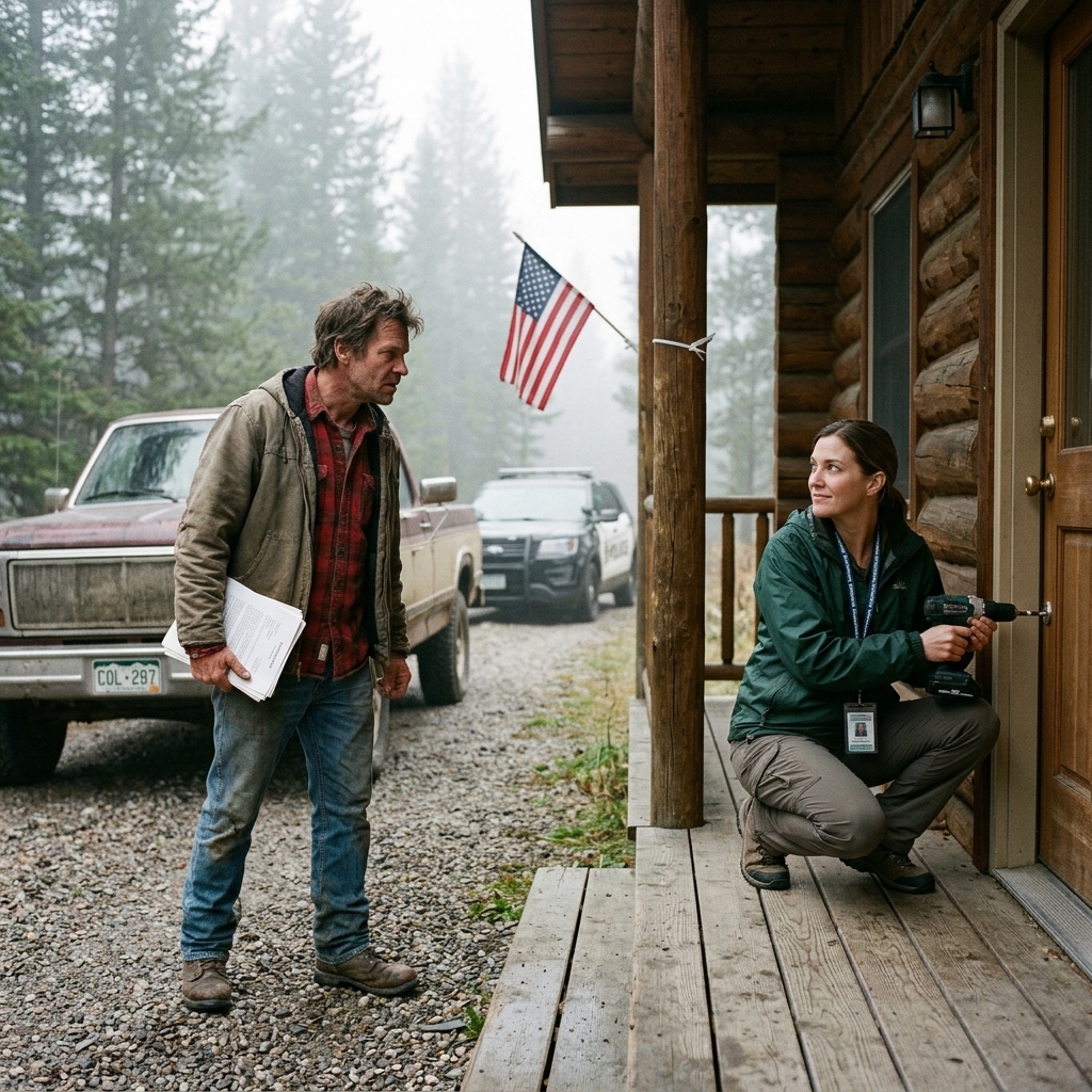 I BOUGHT a cabin, but a STRANGER hijacked the locks, and waving my DEED accomplished absolutely nothing. WHO IS SHE?!