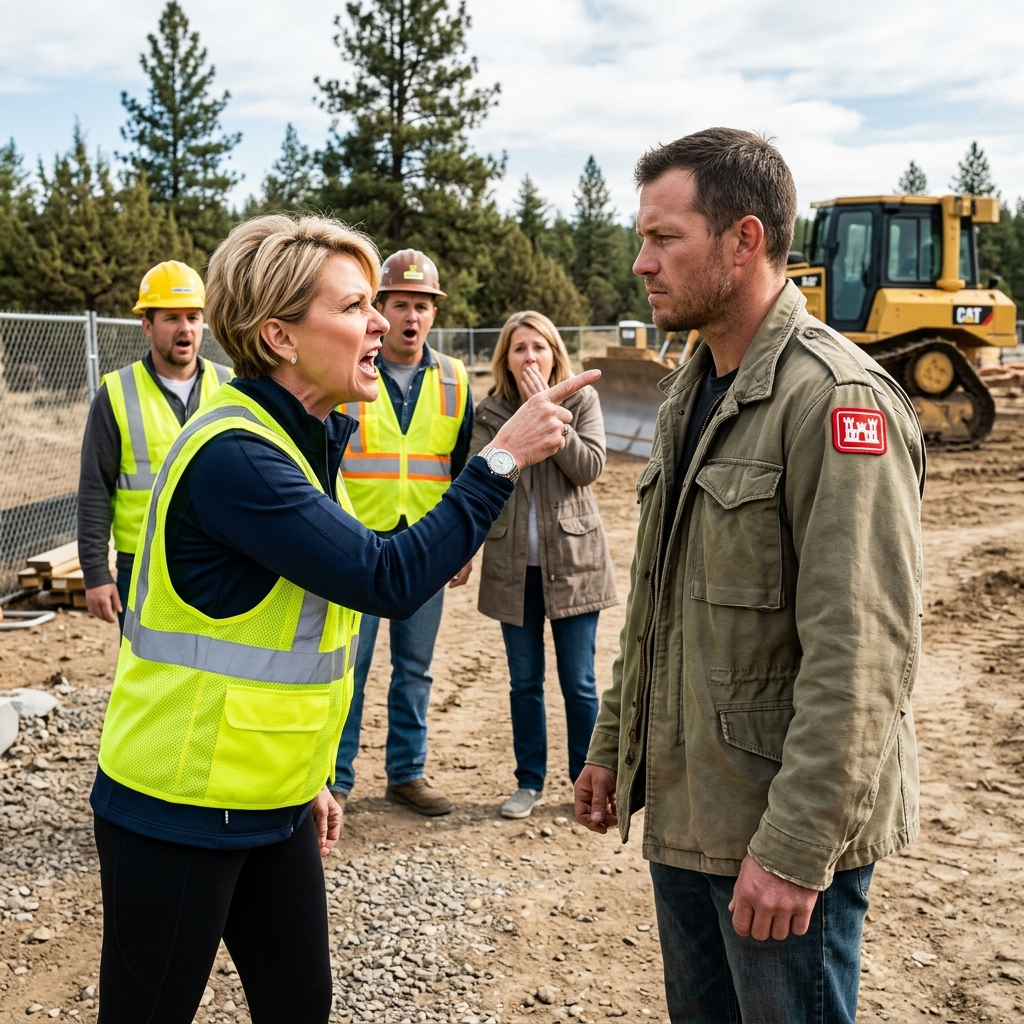 THE ARROGANT HOA PRESIDENT HIRED A BULLDOZER TO FLATTEN MY PRIVATE ACREAGE FOR A “COMMUNITY MEADOW” — BUT SHE DIDN’T REALIZE THE QUIET LANDSCAPER SHE WAS SCREAMING AT WAS A FORMER ARMY COMBAT ENGINEER. WHO PAID THE $75,000 FINE?