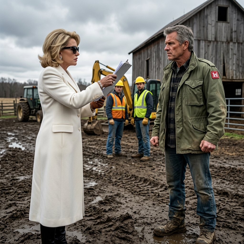 THE ARROGANT HOA PRESIDENT FLOODED MY BARN AND DEMANDED $148,000 IN FAKE DUES TO STEAL MY COLORADO RANCH—UNTIL HER EXCAVATORS CRACKED OPEN THE GROUND AND REVEALED THE CLASSIFIED MILITARY WATER VAULT BELOW. WILL SHE SURVIVE THE FEDERAL INVESTIGATION?