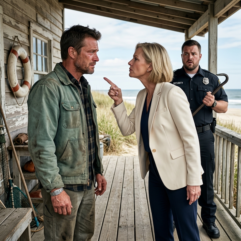 THE WEALTHY HOA TYRANT THOUGHT SHE COULD FORGE PROPERTY DEEDS TO STEAL A MODEST BEACH CABIN FROM A QUIET LOCAL DOCK WORKER, BUT SHE SEVERELY UNDERESTIMATED THE PATIENCE AND PRECISION OF A VETERAN WHO RECORDS EVERYTHING. WATCH THIS GLORIOUS PUBLIC REVERSAL.