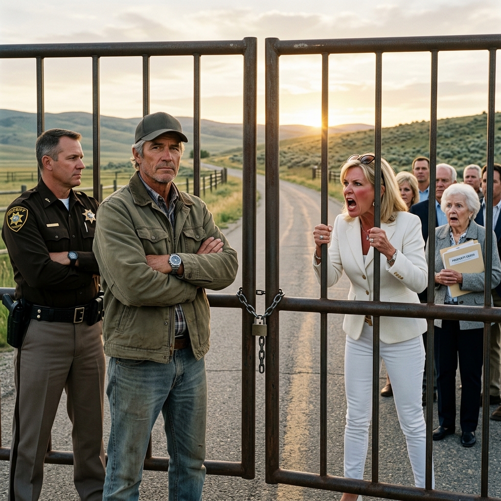 A WEALTHY HOA SUED A WYOMING RANCHER TO TAKE HIS LAND — HE DISCOVERED THEY NEVER LEGALLY OWNED THE ROAD INTO THEIR NEIGHBORHOOD — WHEN HE CLOSED IT, THE FBI SHOWED UP