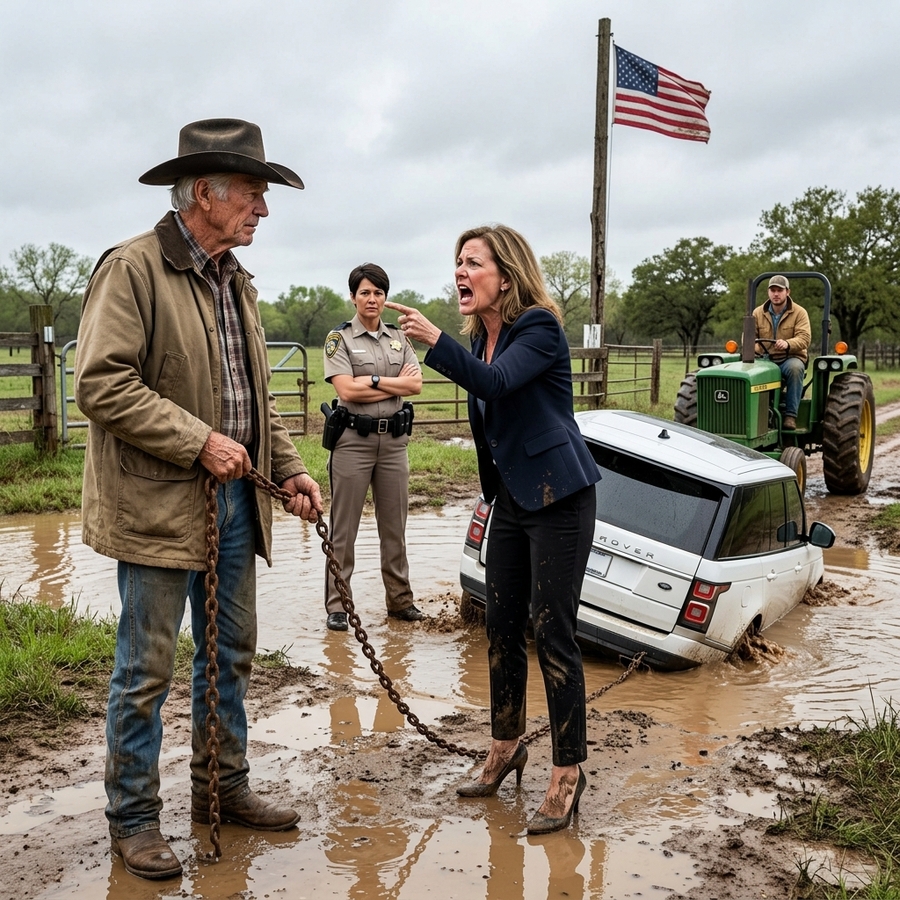 HOA Karen Kept Parking Illegally on Old Veteran’s Ranch Despite Being Warned — He Just Waited 72 Hours Then Dragged Her SUV Into the Creek