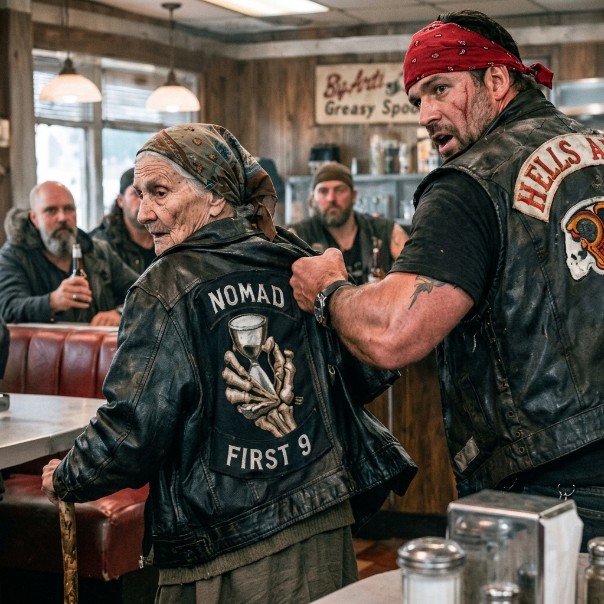 Six massive BIKERS laughed at my FADED DENIM JACKET, unaware they were about to make a GRAVE MISTAKE.