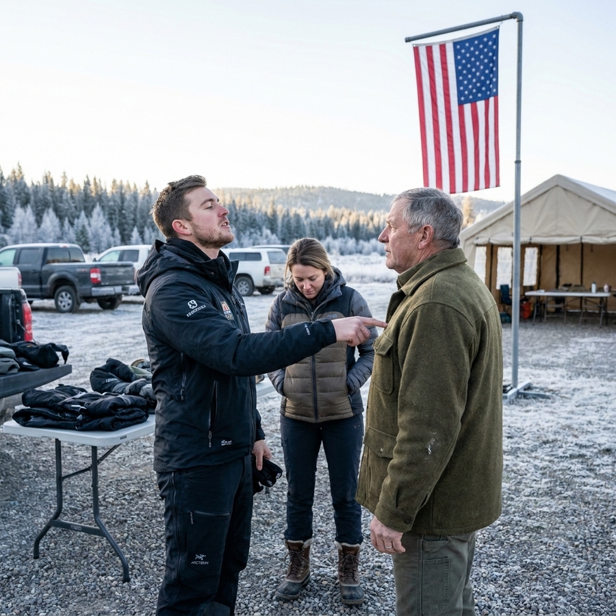 “THAT WOOL WILL GET YOU SPOTTED IN 10 SECONDS” — THE 73-YEAR-OLD MARINE DISAPPEARED 11 SECONDS LATER — TWO HOURS AFTER THAT, A BELL RANG ACROSS 260 ACRES THAT CHANGED EVERYTHING. WHAT DID THE $8,000 YOUTUBE TEAM MISS?