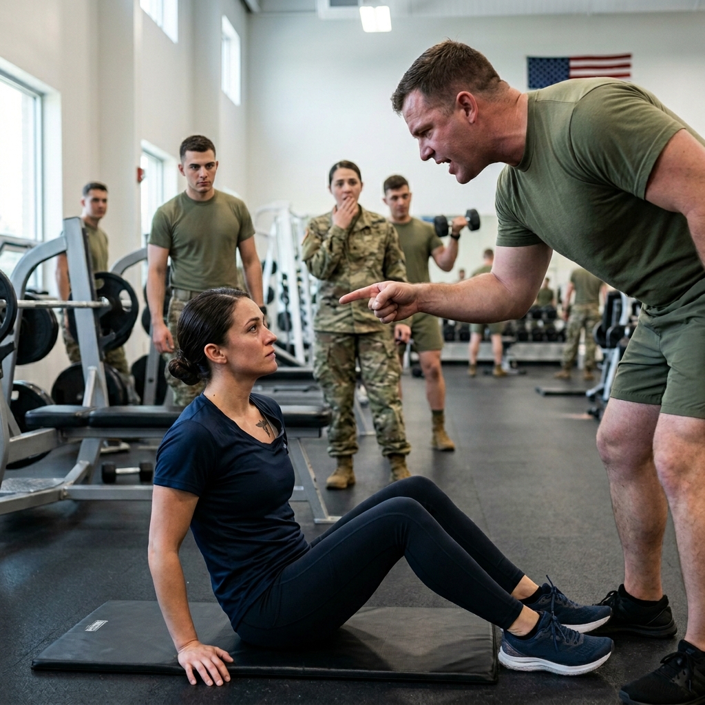 AN ENTITLED COMBAT INSTRUCTOR THOUGHT HUMILIATING A QUIET HOSPITAL NURSE IN FRONT OF THE ENTIRE WYOMING BASE WOULD INTIMIDATE ME, BUT HE CHOSE THE WRONG UNDERDOG TO BULLY—READY FOR KARMA?
