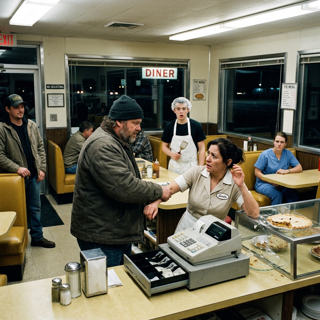 THEY GRABBED THE WAITRESS BY THE WRIST AND TOLD THE EXHAUSTED NURSE TO KEEP HER HEAD DOWN—NOBODY IN THAT DINER KNEW SHE’D SPENT 6 YEARS AS A COMBAT MEDIC WHO NEVER MISSED