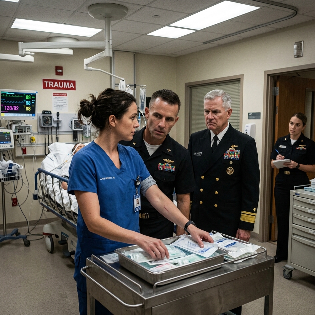 HE HUMILIATED ME IN FRONT OF MY COLLEAGUES, CALLED ME “SUPPORT STAFF” LIKE IT WAS AN INSULT — BUT WHEN HIS OWN LIEUTENANT COMMANDER RECOGNIZED THE SCAR ON MY FOREARM, THE ADMIRAL’S FACE WENT PALE