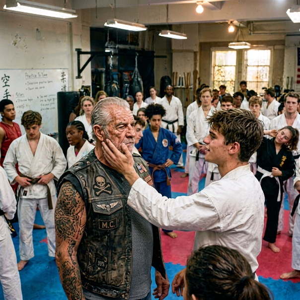 When I publicly humiliated a crippled 68-year-old veteran in front of my entire gym, I expected a cheap laugh, but the chilling silence that followed made me realize I had just made the biggest mistake of my life.