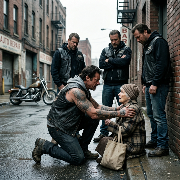 A blind, defenseless grandmother sat STRANDED on a desolate highway, completely HOPELESS. Suddenly, the TERRIFYING roar of 120 outlaw motorcycles surrounded her broken car, but her cries for help vanished into pure SILENCE. WILL THESE MEN BE HER WORST NIGHTMARE?!