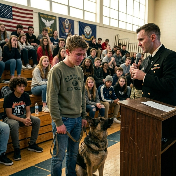A smug Navy recruiter HUMILIATED me before the ENTIRE SCHOOL, calling my mother a LIAR when I revealed she was a SEAL. I stayed SILENT while everyone LAUGHED, waiting for an APOLOGY that NEVER CAME. WHO WAS READY FOR THE TRUTH TO FINALLY WALK IN?!