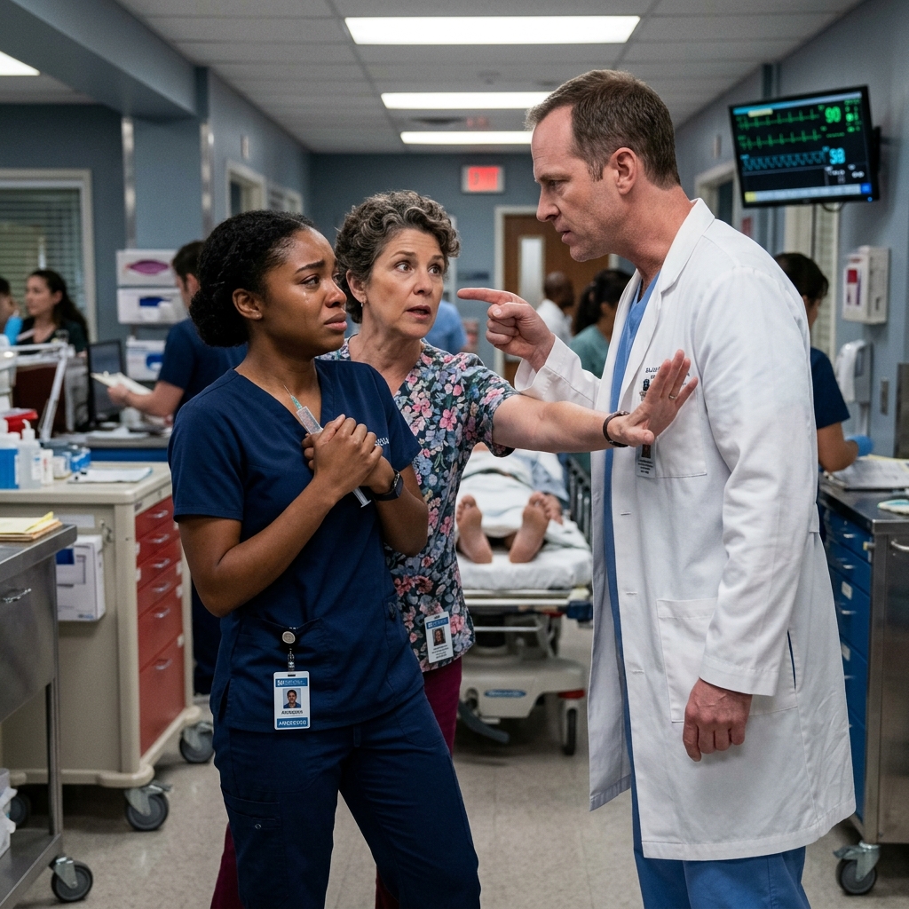 “THE HOSPITAL’S GOLDEN-BOY DOCTOR ORDERED HER TO PUSH A LETHAL DOSE OF POTASSIUM INTO A HELPLESS PATIENT — WHEN SHE REFUSED, HE TRIED TO DESTROY HER CAREER, BUT HE DIDN’T KNOW SHE HAD ALREADY PHOTOGRAPHED THE EVIDENCE”