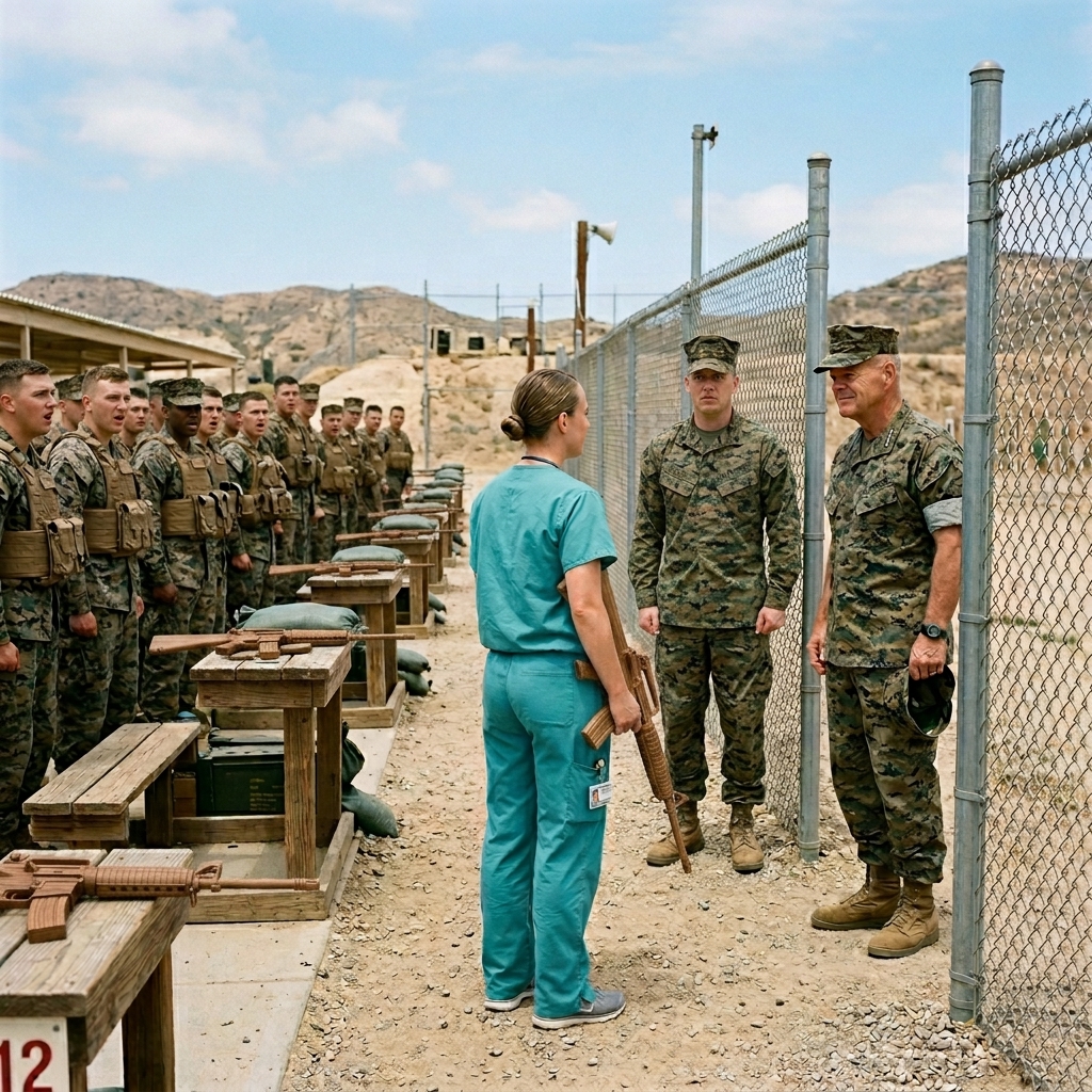 MAJOR DAWSON HUMILIATED THE QUIET NURSE IN FRONT OF HIS ENTIRE UNIT TO COVER HIS OWN FAILURE — BUT THE GENERAL AT THE GATE KNEW EXACTLY WHO SHE WAS. THE TRUTH DESTROYED HIM.