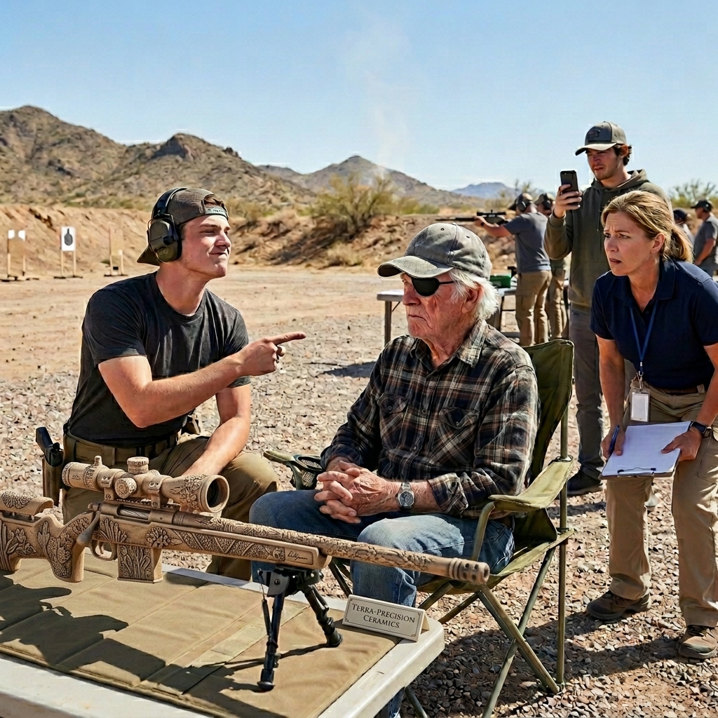 THEY LAUGHED WHEN HE CLEARED HIS THROAT AND TOLD HIM THE LINE WAS FOR REAL SHOOTERS — THEY DIDN’T KNOW HE’D BEEN WAITING 56 YEARS TO TAKE ONE SHOT FOR A DEAD FRIEND’S SON