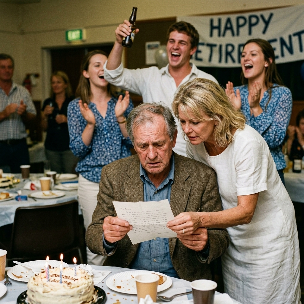 MY WIFE PUBLICLY HUMILIATED ME AT MY RETIREMENT PARTY BY HANDING ME DIVORCE PAPERS WHILE OUR KIDS CHEERED LOUDLY. BUT I DIDN’T FIGHT BACK OR SHOW PAIN. THE PART THEY STILL DON’T UNDERSTAND… WHAT WAS HIDDEN INSIDE MY JACKET?