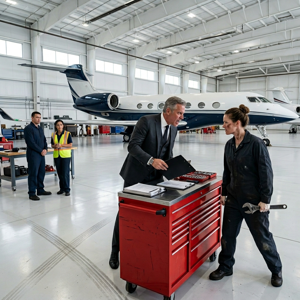 HE TRIED TO GET THE DISABLED MECHANIC FIRED FOR TOUCHING HIS PRIVATE JET — UNTIL AN OLD GENERAL RECOGNIZED THE WARTHOG PATCH ON HER SHOULDER. READY FOR PURE KARMA?
