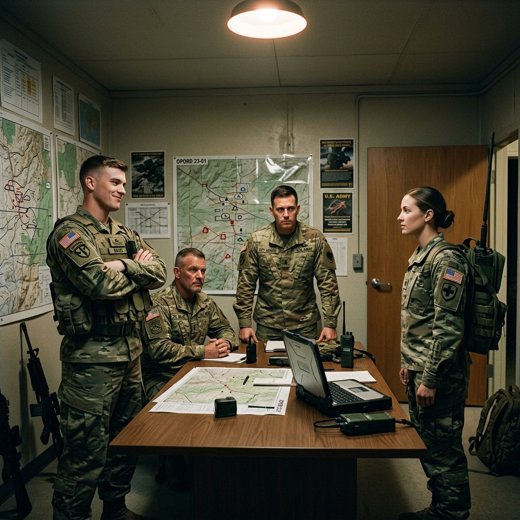 INTEL SAID THE ROUTE WAS CLEAR AND THE RESISTANCE WAS LIGHT — ONE WOMAN TRIED TO WARN THEM ABOUT THE TERRAIN AND THEY SENT HER BACK TO HER POSITION TWICE. SEVEN SHOOTERS WERE WAITING.