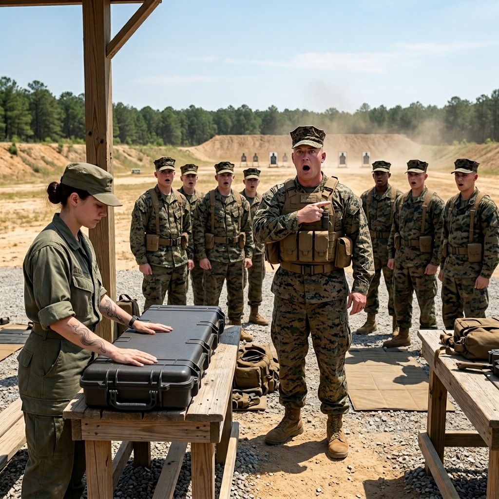 A GUNNERY SERGEANT HUMILIATED A QUIET WOMAN IN FRONT OF HIS ENTIRE RECRUIT CLASS — HE DIDN’T KNOW HER CALL SIGN WAS WHISPERED IN TIER ONE BRIEFING ROOMS, AND HIS CAREER ENDED BEFORE SHE PACKED HER BAG