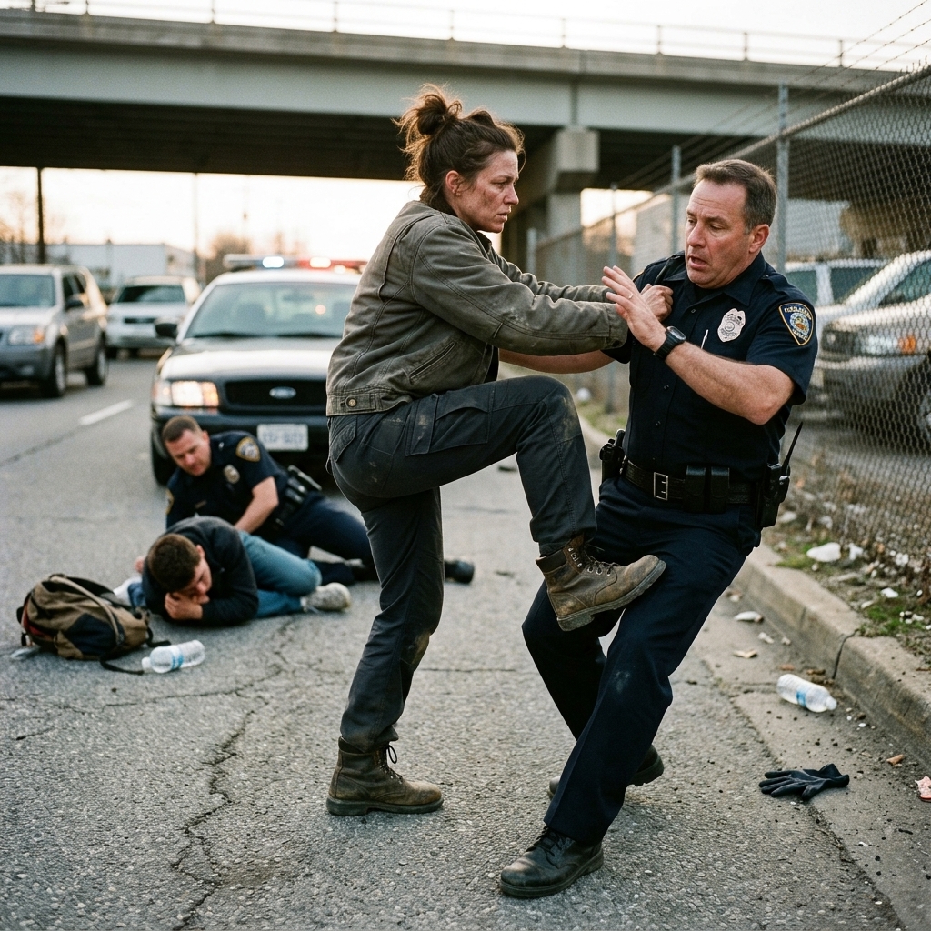 “**   I CHASED A STOLEN SUV EXPECTING A ROUTINE ARREST—BUT THE CRASH INJURED MY PARTNER AND THE ARMED SUSPECT WAS TERRIFIED OF SOMEONE ELSE. THE HIDDEN PART OF THE STORY NO ONE KNOWS?    **”