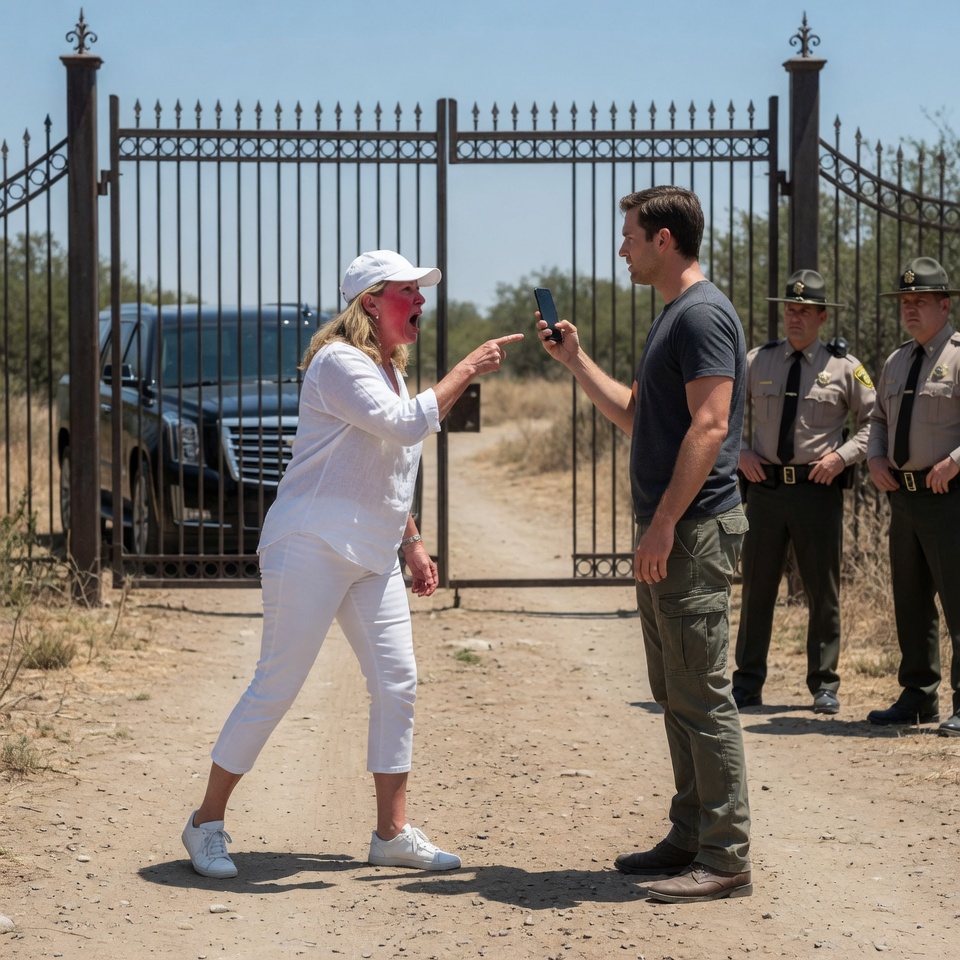 “You’re trespassing on our private road,” the HOA president screamed, threatening to have me arrested. She had no idea a hidden family safe contained the deed to the entire valley, including the dirt her $800,000 house was built on.