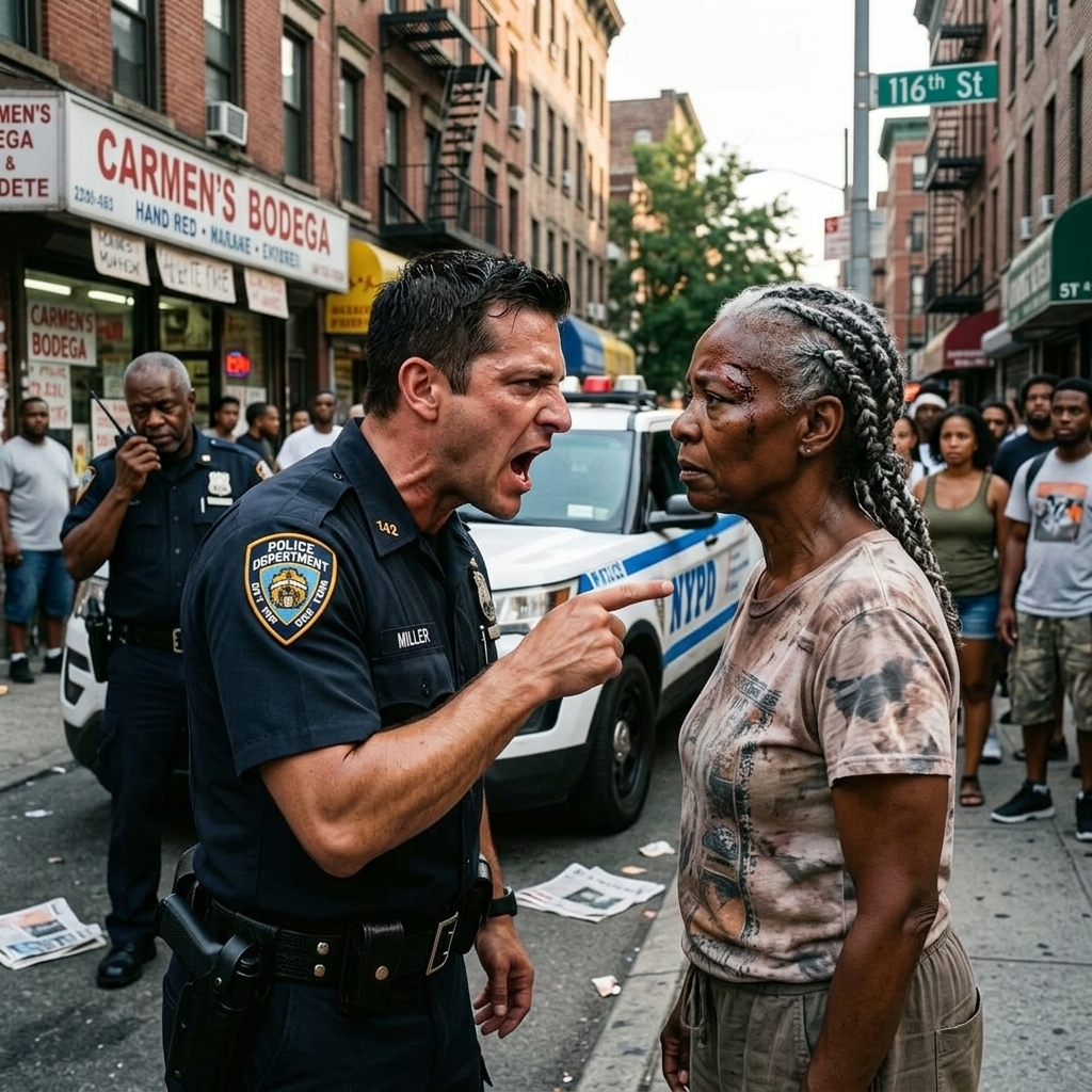 I Was An Elderly BLACK Woman Loading Groceries – Then A COP Humiliated Me In Public. I Kept SILENT. But When A Retired Navy Commander SALUTED Me, The Truth He Didn’t Know Changed Everything. WHAT HIDDEN PAST DID HE AWAKEN? THE REST REMAINS BURIED!